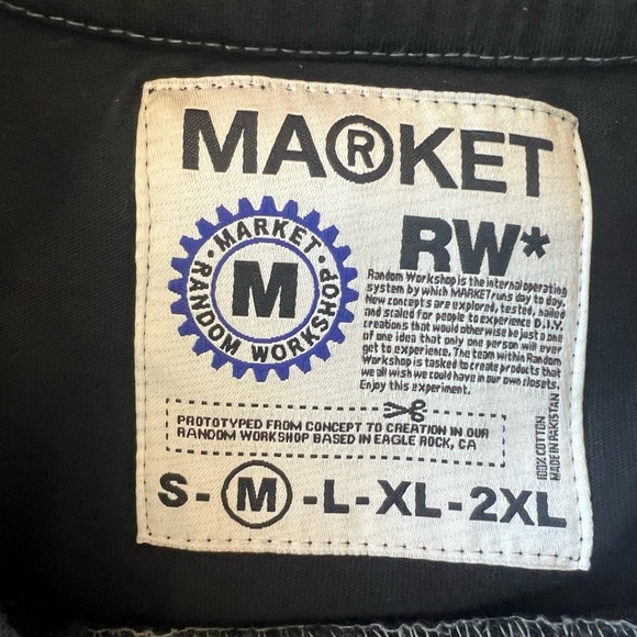 Market Reworked 6 Panel T-shirt size LG - Picture 8 of 10